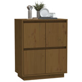Sideboard Honey Brown 60x34x75 cm Solid Wood Pine - Top-Down View