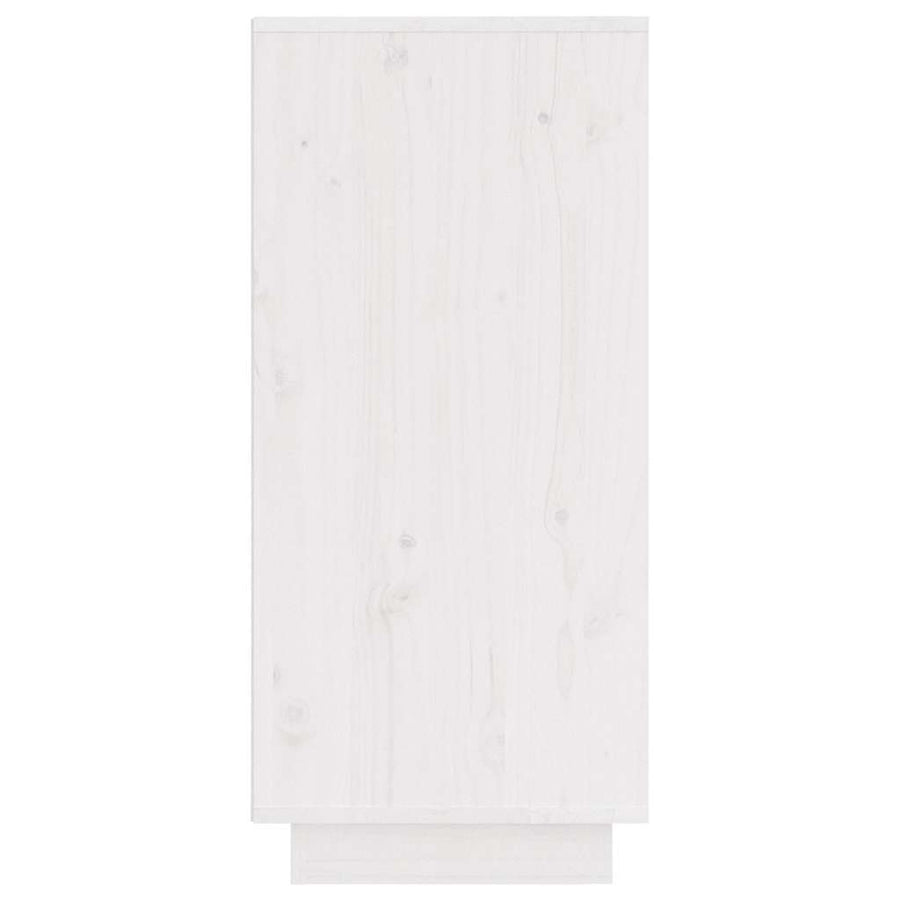 Sideboard White 31.5x34x75 cm Solid Wood Pine