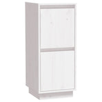 Sideboards 2 pcs White 31.5x34x75 cm Solid Wood Pine
