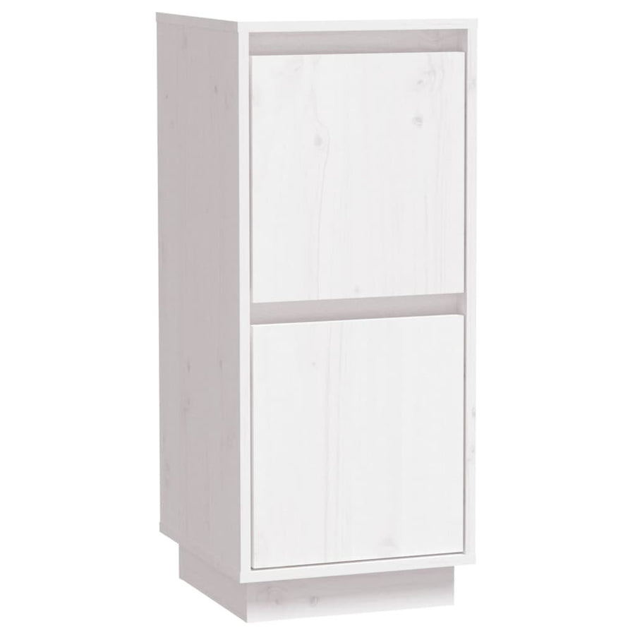 Sideboards 2 pcs White 31.5x34x75 cm Solid Wood Pine