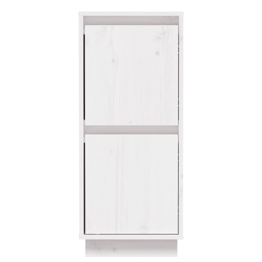 Sideboards 2 pcs White 31.5x34x75 cm Solid Wood Pine