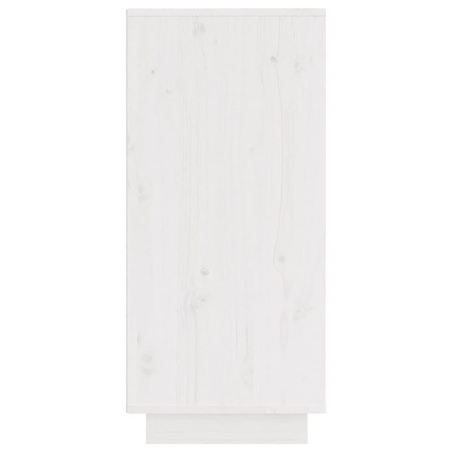 Sideboards 2 pcs White 31.5x34x75 cm Solid Wood Pine