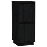 Sideboards 2 pcs Black 31.5x34x75 cm Solid Wood Pine - Top-Down View