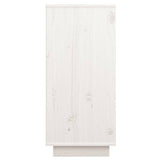 Sideboard White 60x34x75 cm Solid Wood Pine