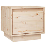 Bedside Cabinet 35x34x32 cm Solid Wood Pine - Front View