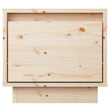 Bedside Cabinet 35x34x32 cm Solid Wood Pine - Top-Down View