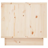 Bedside Cabinet 35x34x32 cm Solid Wood Pine - Rear View