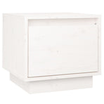 Bedside Cabinet White 35x34x32 cm Solid Wood Pine