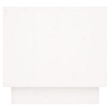 Bedside Cabinet White 35x34x32 cm Solid Wood Pine