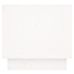 Bedside Cabinet White 35x34x32 cm Solid Wood Pine