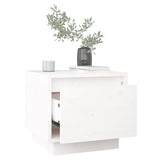Bedside Cabinets 2 pcs White 35x34x32 cm Solid Wood Pine - Top-Down View