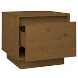 Bedside Cabinets 2 pcs Honey Brown 35x34x32 cm Solid Wood Pine - Close-Up Angle