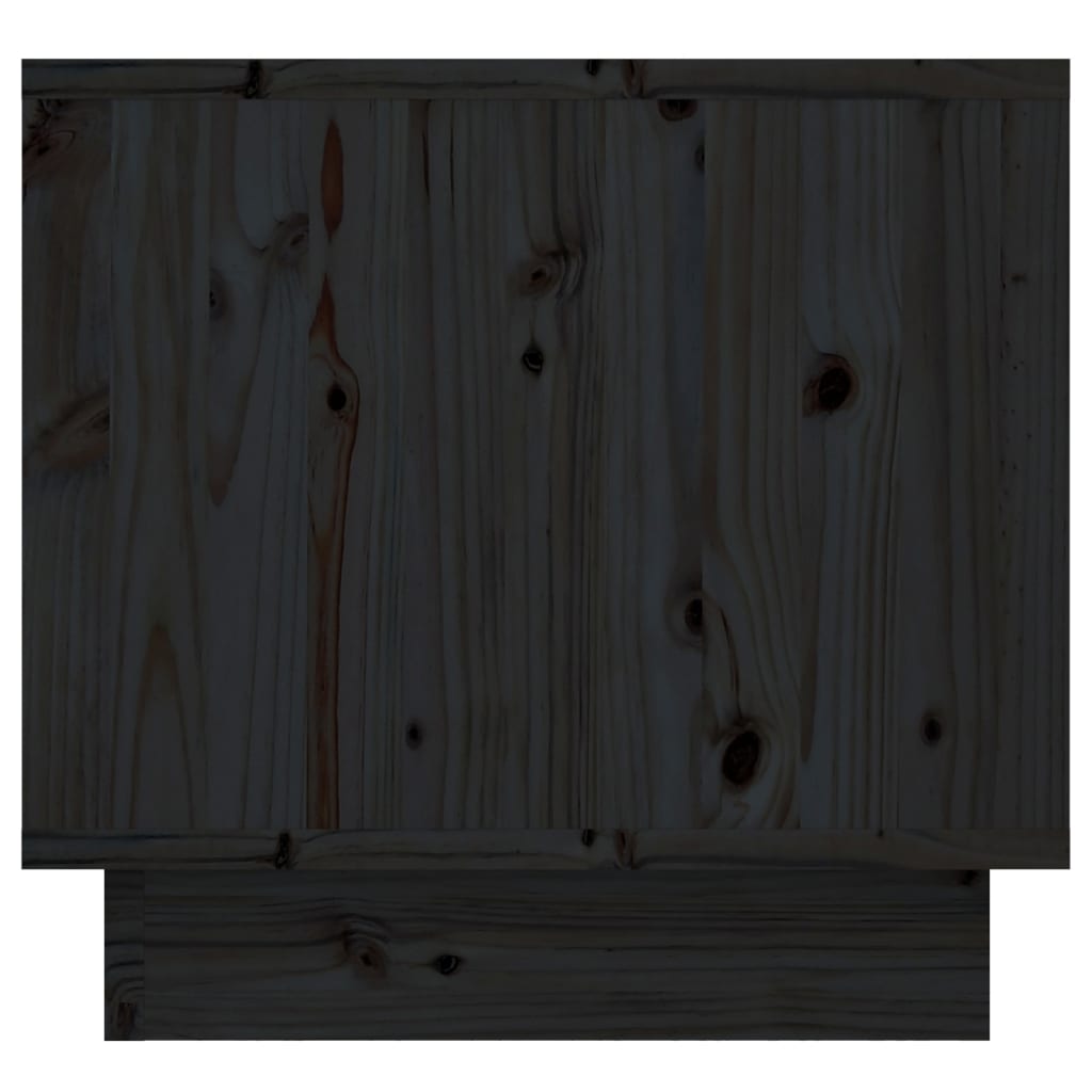 Bedside Cabinet Black 35x34x32 cm Solid Wood Pine