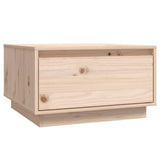 Coffee Table 55x56x32 cm Solid Wood Pine - Front View