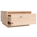 Coffee Table 55x56x32 cm Solid Wood Pine - Top-Down View