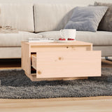 Coffee Table 55x56x32 cm Solid Wood Pine - Close-Up Angle