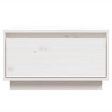Coffee Table White 55x56x32 cm Solid Wood Pine