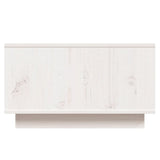 Coffee Table White 55x56x32 cm Solid Wood Pine - 45-Degree Angle