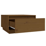 Coffee Table Honey Brown 55x56x32 cm Solid Wood Pine - Top-Down View