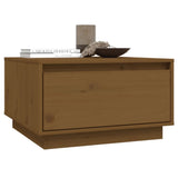 Coffee Table Honey Brown 55x56x32 cm Solid Wood Pine - Low Angle