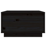 Coffee Table Black 55x56x32 cm Solid Wood Pine