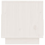 TV Cabinet White 60x35x37 cm Solid Wood Pine