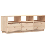 TV Cabinet 140x37x50 cm Solid Wood Pine