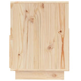TV Cabinet 140x37x50 cm Solid Wood Pine