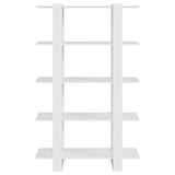 Book Cabinet/Room Divider White 100x30x160 cm - Side View