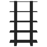 Book Cabinet/Room Divider Black 100x30x160 cm