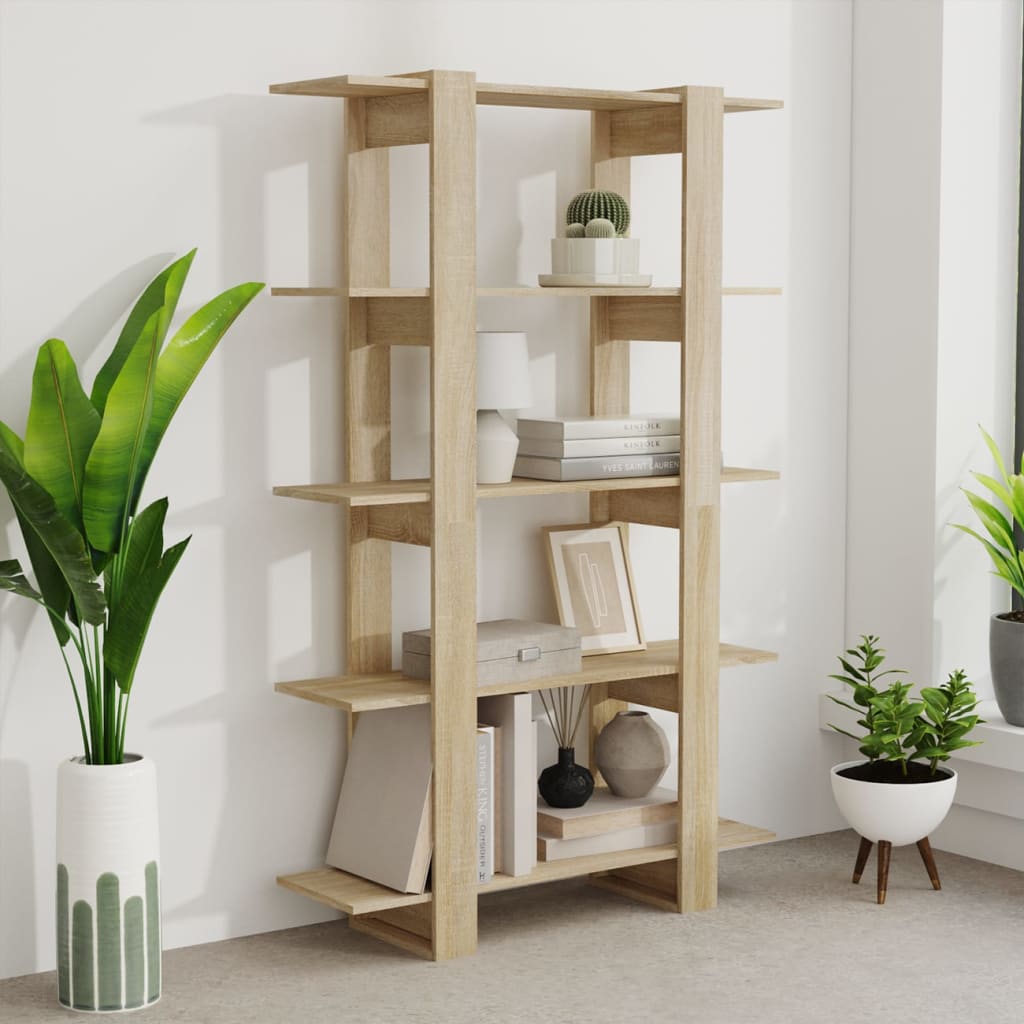 Book Cabinet/Room Divider Sonoma Oak 100x30x160 cm