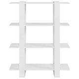 Book Cabinet/Room Divider White 100x30x123.5 cm