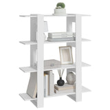 Book Cabinet/Room Divider White 100x30x123.5 cm - 45-Degree Angle