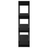 Book Cabinet/Room Divider Black 100x30x123.5 cm