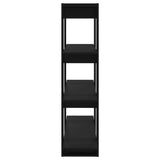 Book Cabinet/Room Divider Black 100x30x123.5 cm - Top-Down View