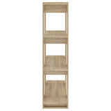Book Cabinet/Room Divider Sonoma Oak 100x30x123.5 cm - Top-Down View