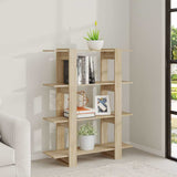 Book Cabinet/Room Divider Sonoma Oak 100x30x123.5 cm - Rear View