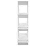 Book Cabinet/Room Divider High Gloss White 100x30x123.5 cm - Top-Down View