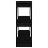 Book Cabinet/Room Divider Black 100x30x87 cm - Top-Down View
