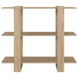 Book Cabinet/Room Divider Sonoma Oak 100x30x87 cm - Side View