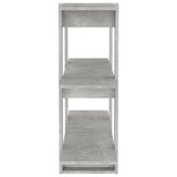Book Cabinet/Room Divider Concrete Grey 100x30x87 cm - Top-Down View