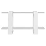 Book Cabinet White 100x30x51 cm Engineered Wood - Side View