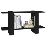 Book Cabinet Black 100x30x51 cm Engineered Wood - 45-Degree Angle