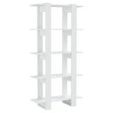 Book Cabinet/Room Divider White 80x30x160 cm Engineered Wood