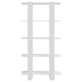 Book Cabinet/Room Divider White 80x30x160 cm Engineered Wood - 45-Degree Angle