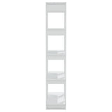 Book Cabinet/Room Divider White 80x30x160 cm Engineered Wood