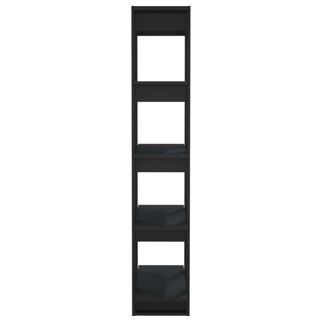 Book Cabinet/Room Divider Black 80x30x160 cm Engineered Wood