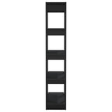 Book Cabinet/Room Divider Black 80x30x160 cm Engineered Wood