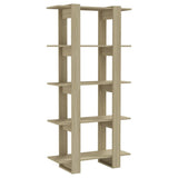 Book Cabinet/Room Divider Sonoma Oak 80x30x160 cm Engineered Wood - Front View