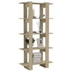 Book Cabinet/Room Divider Sonoma Oak 80x30x160 cm Engineered Wood